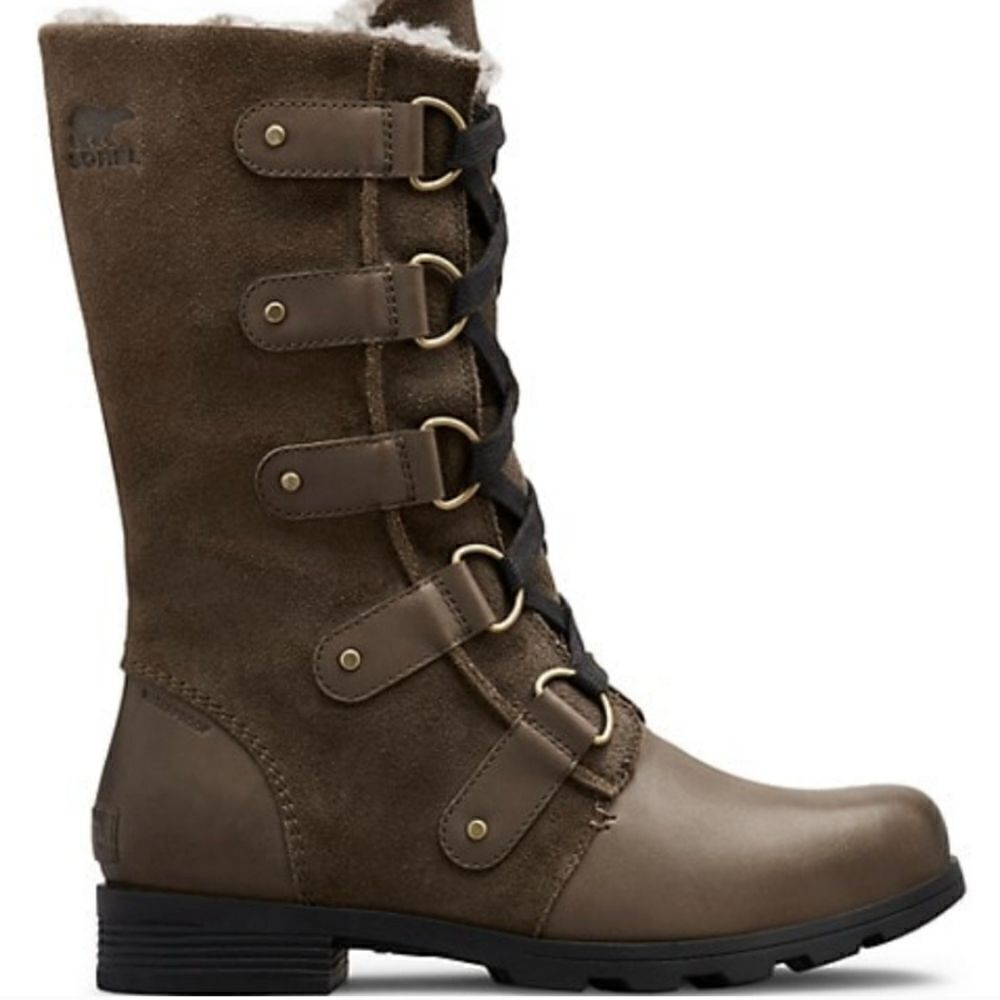 Sorel Emelie Lace Up Waterproof Boots Major 9.5 - Picture 3 of 14